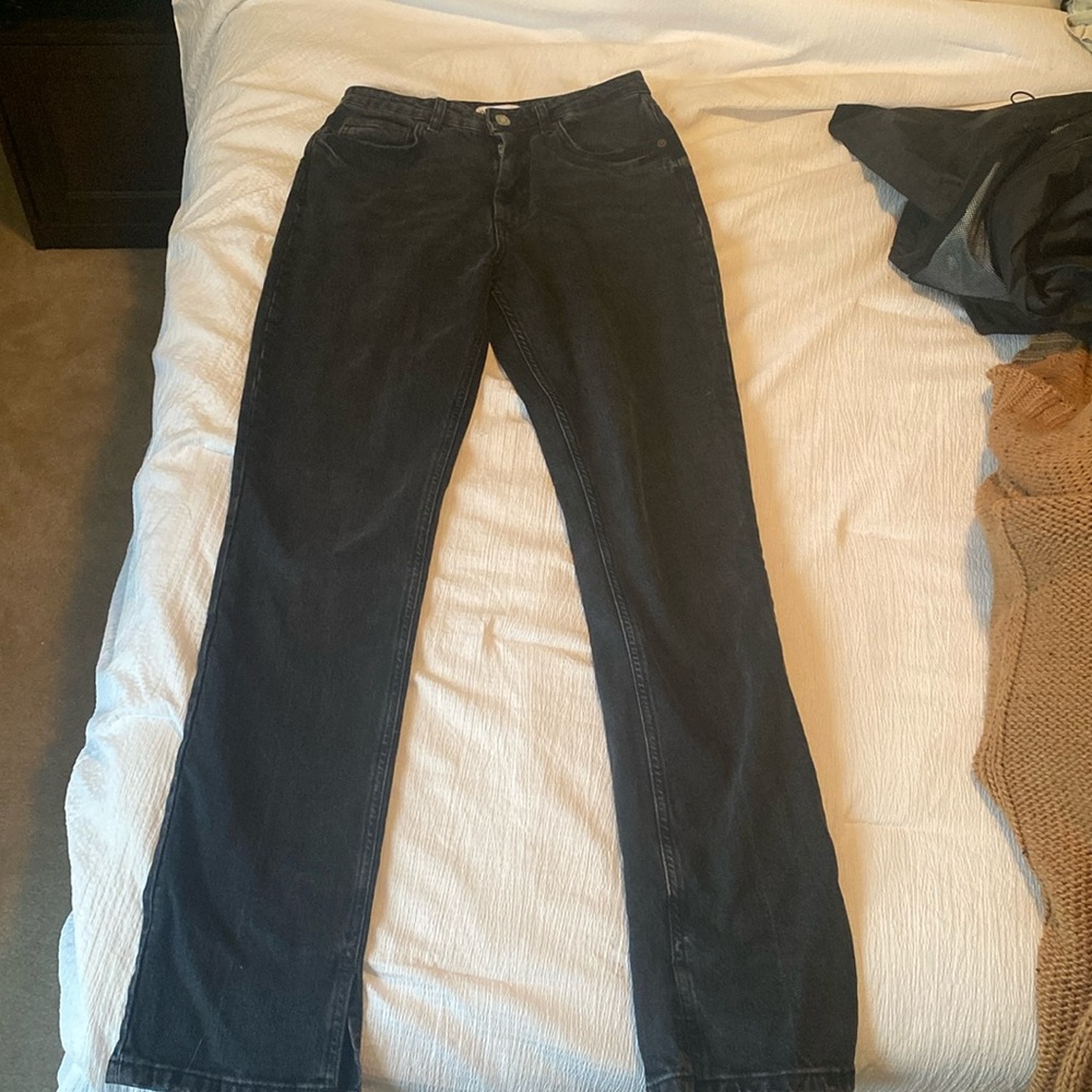 Zara size 6 high waisted straight jean